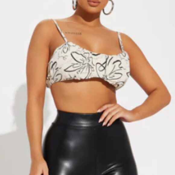 Printed Bralette Top - Picture 2 of 3